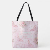 Rosa High Heel Braut Eleganz Tasche (Vorderseite)