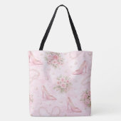 Rosa High Heel Braut Eleganz Tasche (Rückseite)