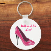 Rosa High Heel Shoel Schlüsselanhänger (Vorderseite)