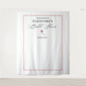 Rosa High Heels Brautparty Willkommen Wandteppich (Vorderseite)