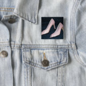 Rosa High Heels Pumps/Schuhe Button (Beispiel)