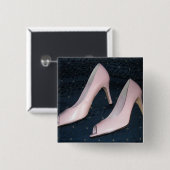 Rosa High Heels Pumps/Schuhe Button (Vorne & Hinten)