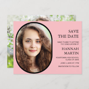 Rosa High School Abschluss Foto Rett Datum