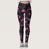 Rosa Highlights Camouflage Leggings (Vorderseite)
