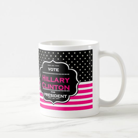 rosa Hillary Clinton Kaffeetasse (Rechts)