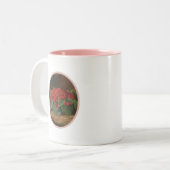 Rosa Himbeer-Teetasse oder Kaffeetasse (Vorderseite Links)