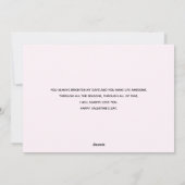 Rosa Himbeere Macarons Valentinstag Feiertagskarte (Rückseite)