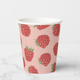 Rosa Himbeere Pappbecher