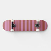 Rosa / Himbeere Streifen angepasstes Skateboard (Horizontal)