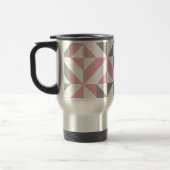 Rosa Himbeere und Silver Geometric ZigZag Reisebecher (Links)
