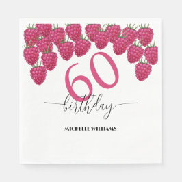 Rosa Himbeere Wasserfarbe Kunst Kalligrafie Geburt Serviette