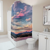 Rosa Himmel Duschvorhang (Beispiel)