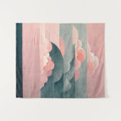 Rosa Himmel Ein reines und einzigartiges Stück Aar Wandteppich (Vorderseite (Horizontal))