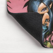 Rosa Himmel-Fee Mousepad (Ecke)