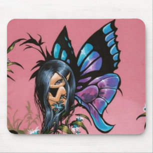 Rosa Himmel-Fee Mousepad