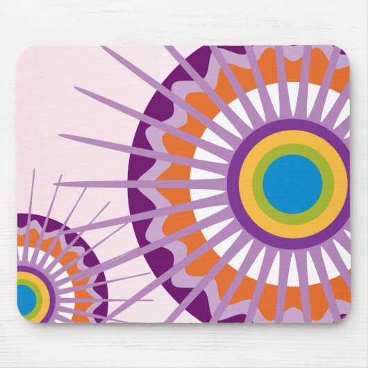 Rosa Himmel Mousepad (Vorne)