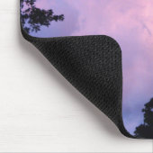 Rosa Himmel nachts Mousepad (Ecke)