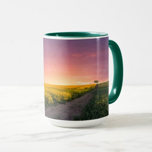 Rosa Himmel nachts Tasse (VorderseiteRechts)