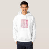 Rosa Himmel über das Weiße Haus der Menschen Hoodie (Vorne ganz)