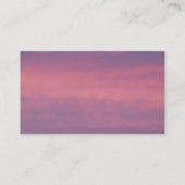 Rosa Himmel-Visitenkarte Visitenkarte (Rückseite)