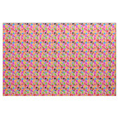 Rosa Hintergrund farbenfrohe Polka-Punkte-Design Stoff (Yard (91,4 cm))