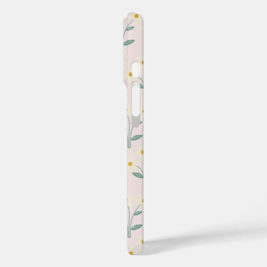 Rosa Hintergrund mit Blume Bouquet Handy Case (Rückseite / Links)