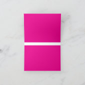 Rosa Hintergrund mit schwarzen Grenz-Design-Ideen Dankeskarte (Innenseite)