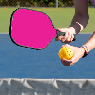Rosa Hintergrund mit schwarzen Grenz-Design-Ideen Pickleball Schläger