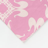 Rosa Hintergrund, modernes, nahtloses Muster. Vint Fleecedecke (Ecke)
