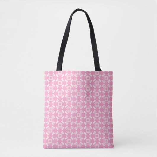 Rosa Hintergrund, modernes, nahtloses Muster. Vint Tasche (Vorderseite)