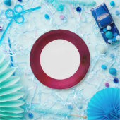 rosa Hintergrund Pappteller (Party)