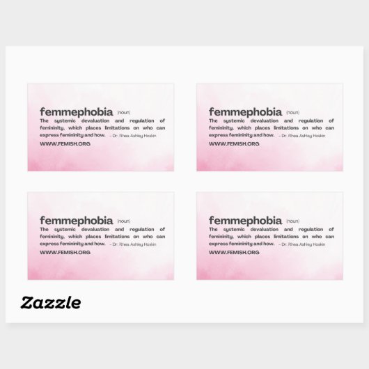 Rosa Hintergrund Rechteckiger Aufkleber (Blatt)