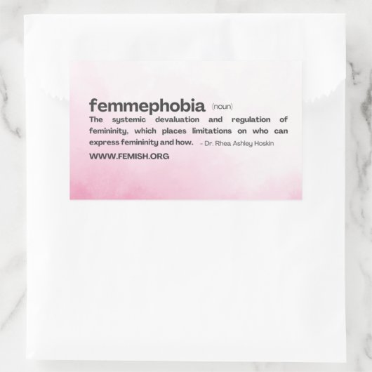 Rosa Hintergrund Rechteckiger Aufkleber (Tasche)