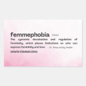 Rosa Hintergrund Rechteckiger Aufkleber (Vorderseite)