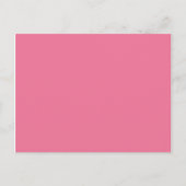Rosa Hintergrundfarbe Postkarte (Vorderseite)