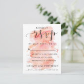 Rosa Hintergrundfarbe UAWG Einladungskarte (Stehend Vorderseite)