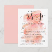 Rosa Hintergrundfarbe UAWG Einladungskarte (Vorne/Hinten)