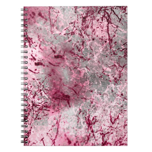 Rosa Hintergrundkunst, Deko, Muster, abstrakt, alt Notizblock (Vorderseite)