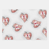 Rosa Hintergrundmusik Geschenkpapier Set (Vorderseite 3)