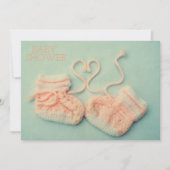 Rosa Hintern Foto Dusche Einladung (Vorderseite)