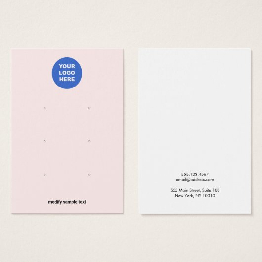 Rosa Hinzufügen des Logos Drei-Loch-Ohren-Grafikka (Vorne & Hinten)