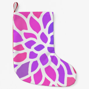 Rosa Hippie Blume Retro Moderne Kleiner Weihnachtsstrumpf