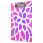 Rosa Hippie Blume Retro Moderne Klemmbrett (Links)