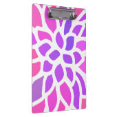 Rosa Hippie Blume Retro Moderne Klemmbrett (Rechts)