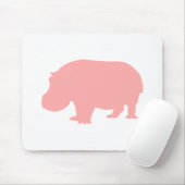 Rosa Hippopotamus Mousepad (Mit Mouse)