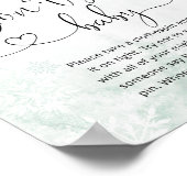 Rosa Hirsche Rosa Winter Don't say baby game Poste Poster (Ecke)