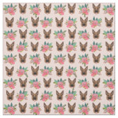 Rosa Hirtenflora Stoff (Muster)