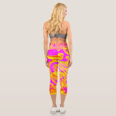 Rosa Hochwaldkraut Capri Leggings (Rückseite)