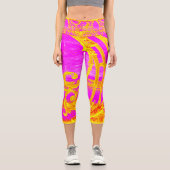 Rosa Hochwaldkraut Capri Leggings (Vorderseite)