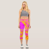 Rosa Hochwaldkraut Capri Leggings (Vorderseite)